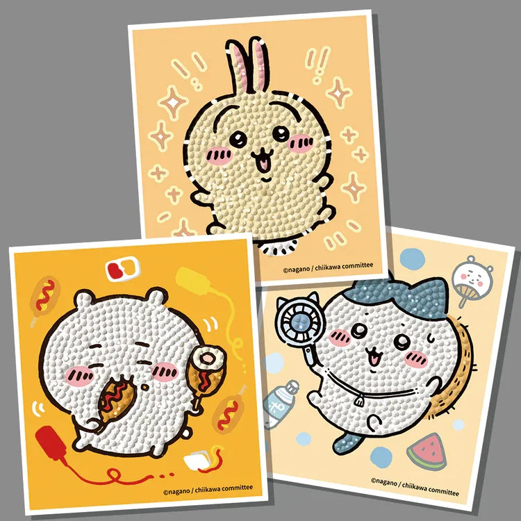 Chiikawa diamond painting sticker set kit