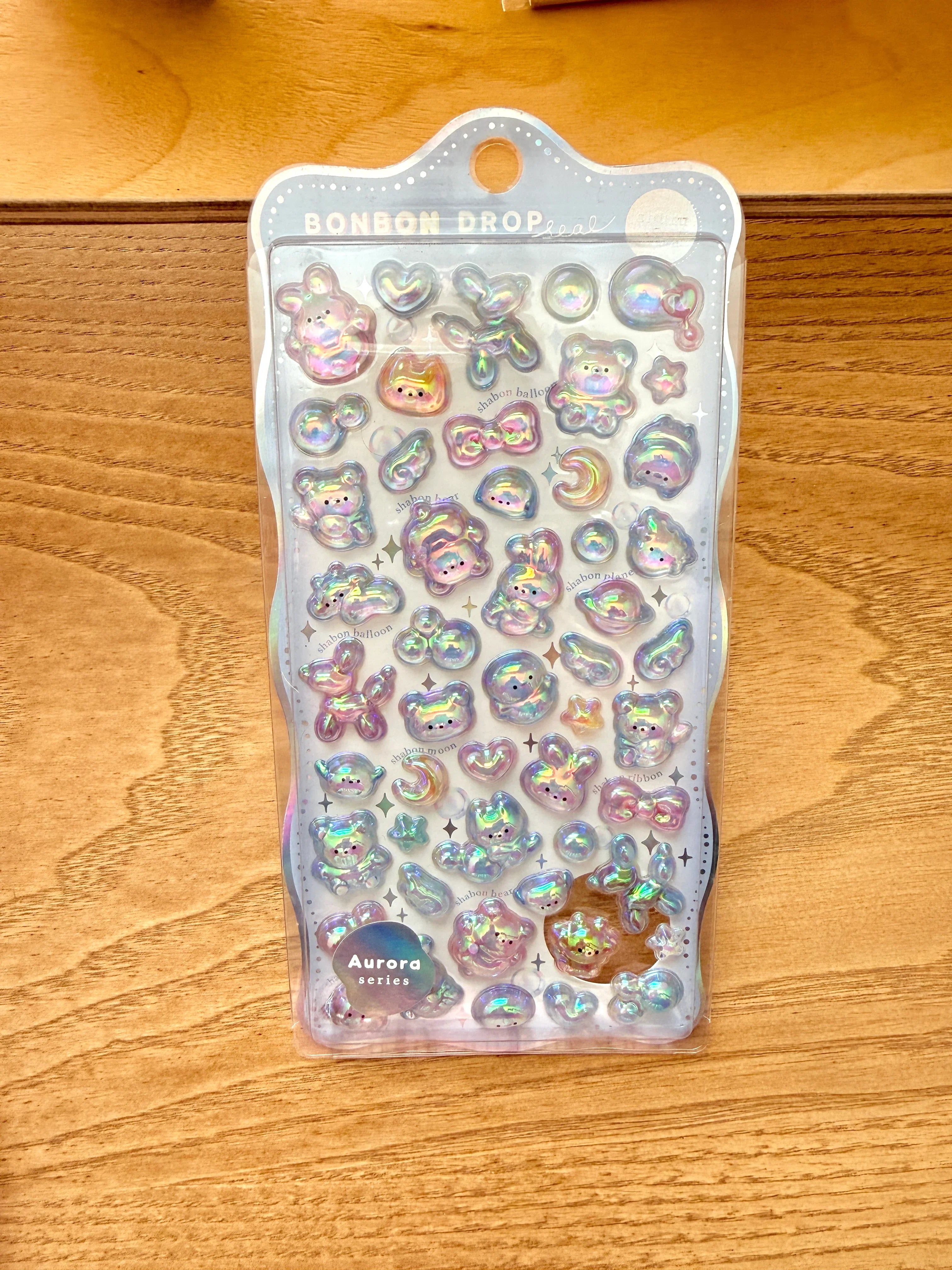 Bonbon drop seal 3d crystal stickers